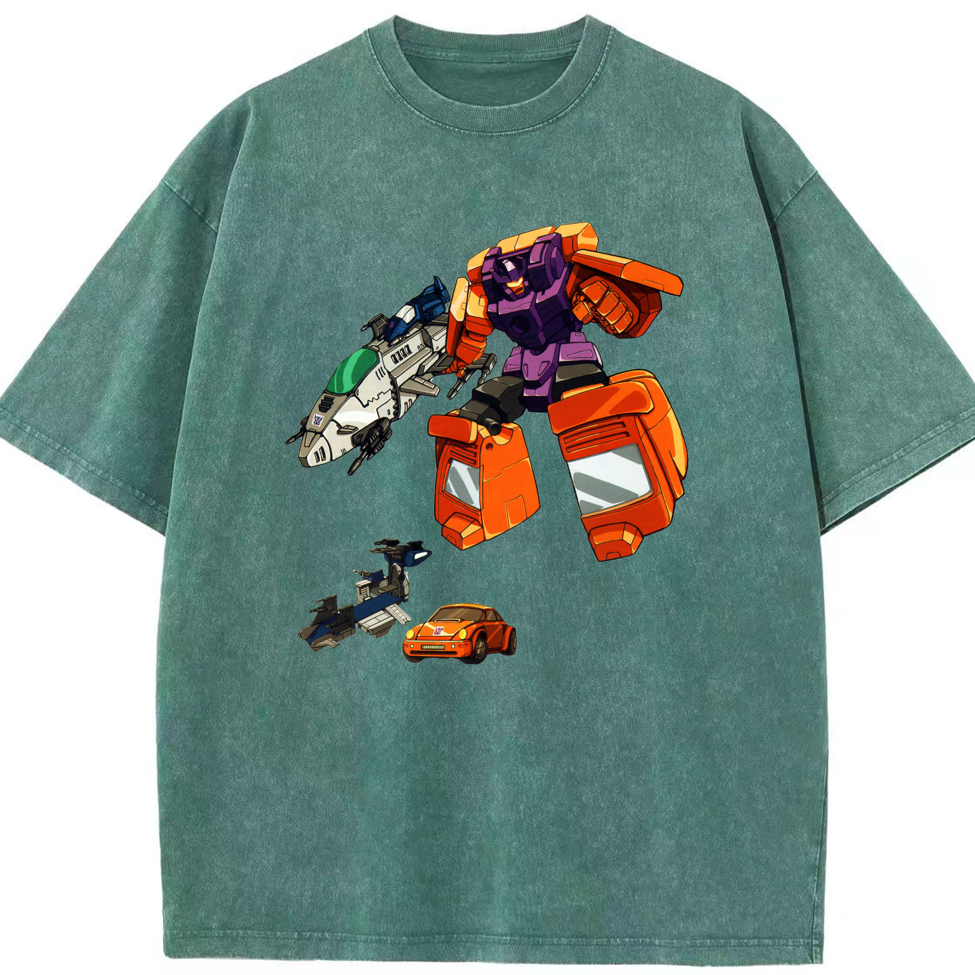 （画像用）  綿100% ヴィンテージ風 半袖Tシャツ（フロントプリント）